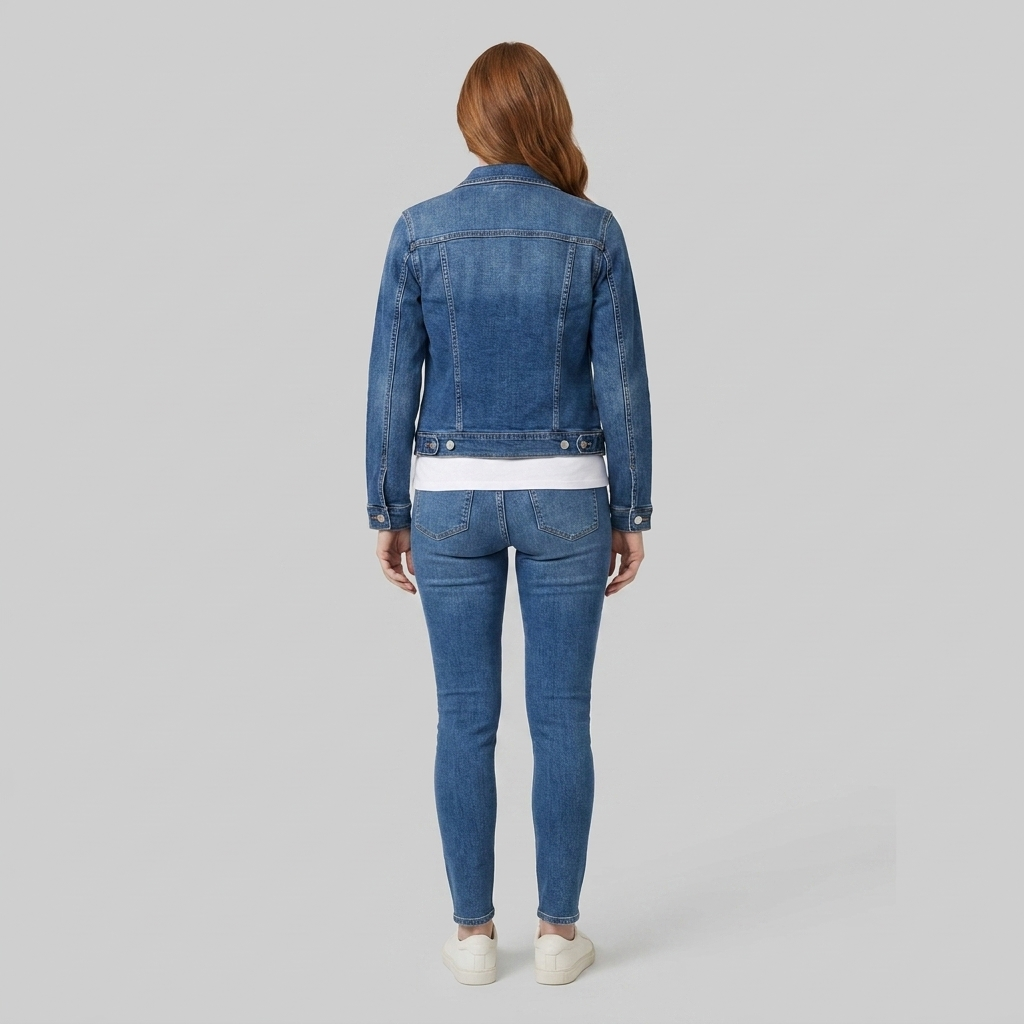 Gina Denim Jacket | Slim Fit, Classic Design for Women