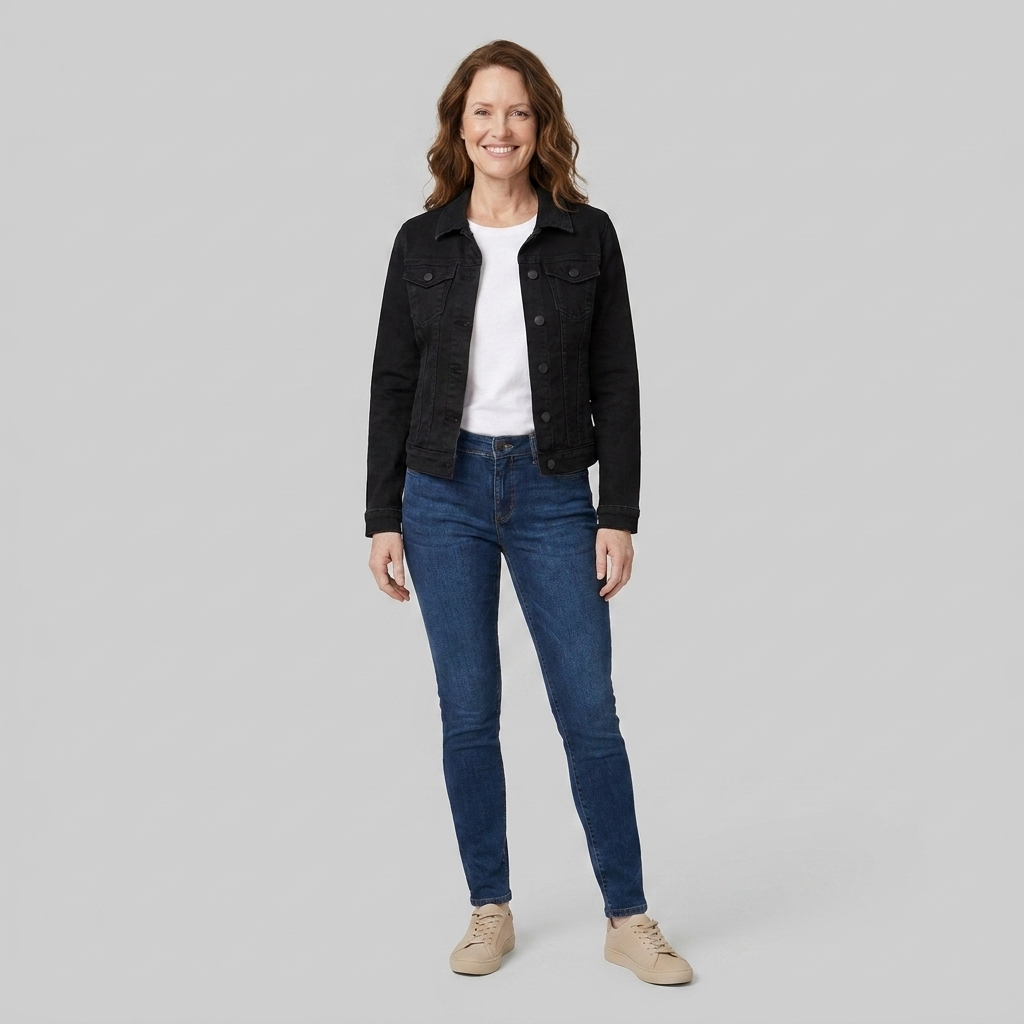 Gina Denim Jacket | Slim Fit, Classic Design for Women