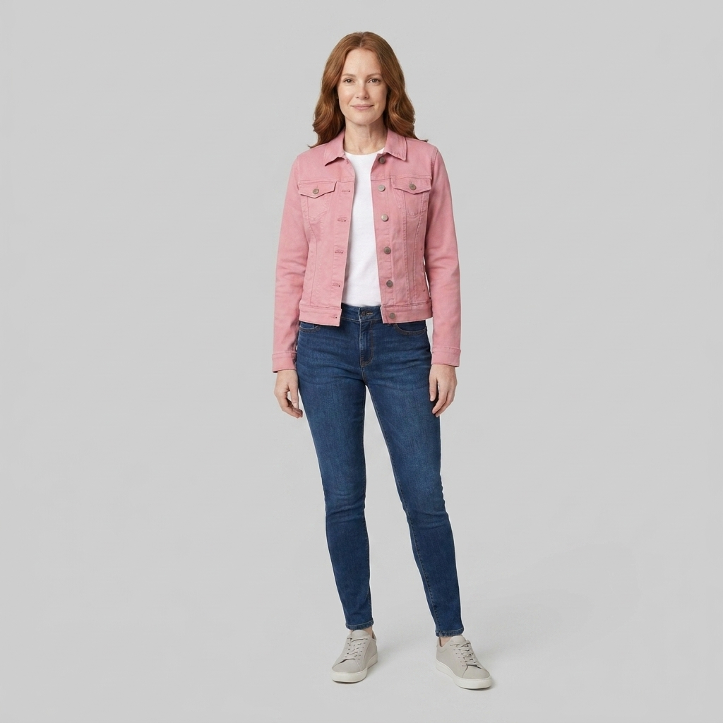 Gina Denim Jacket | Slim Fit, Classic Design for Women