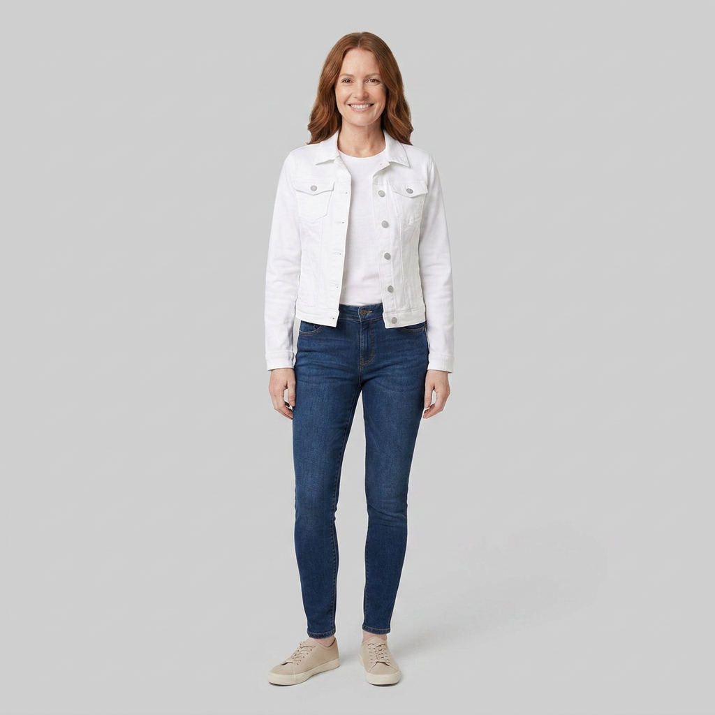Gina Denim Jacket | Slim Fit, Classic Design for Women