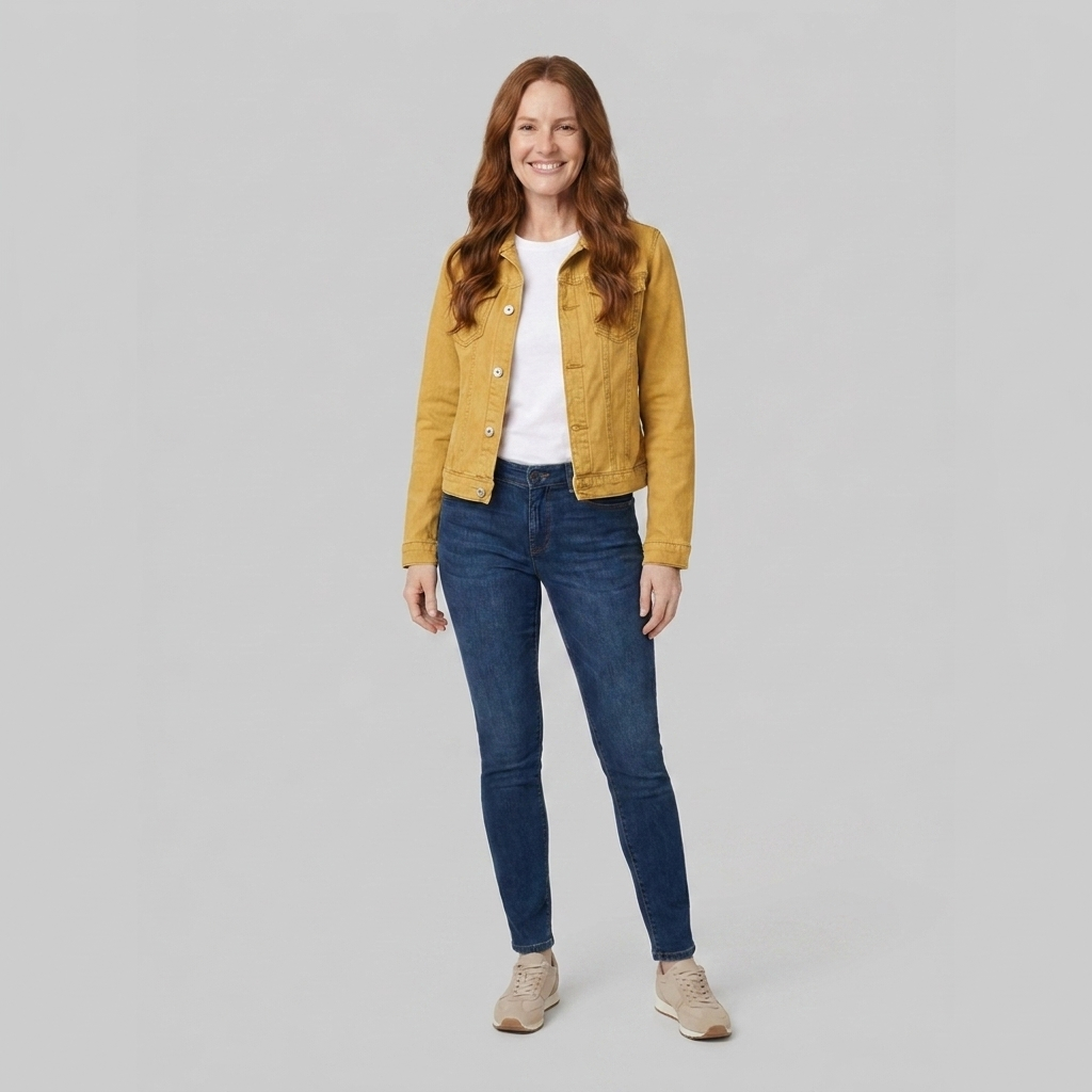 Gina Denim Jacket | Slim Fit, Classic Design for Women