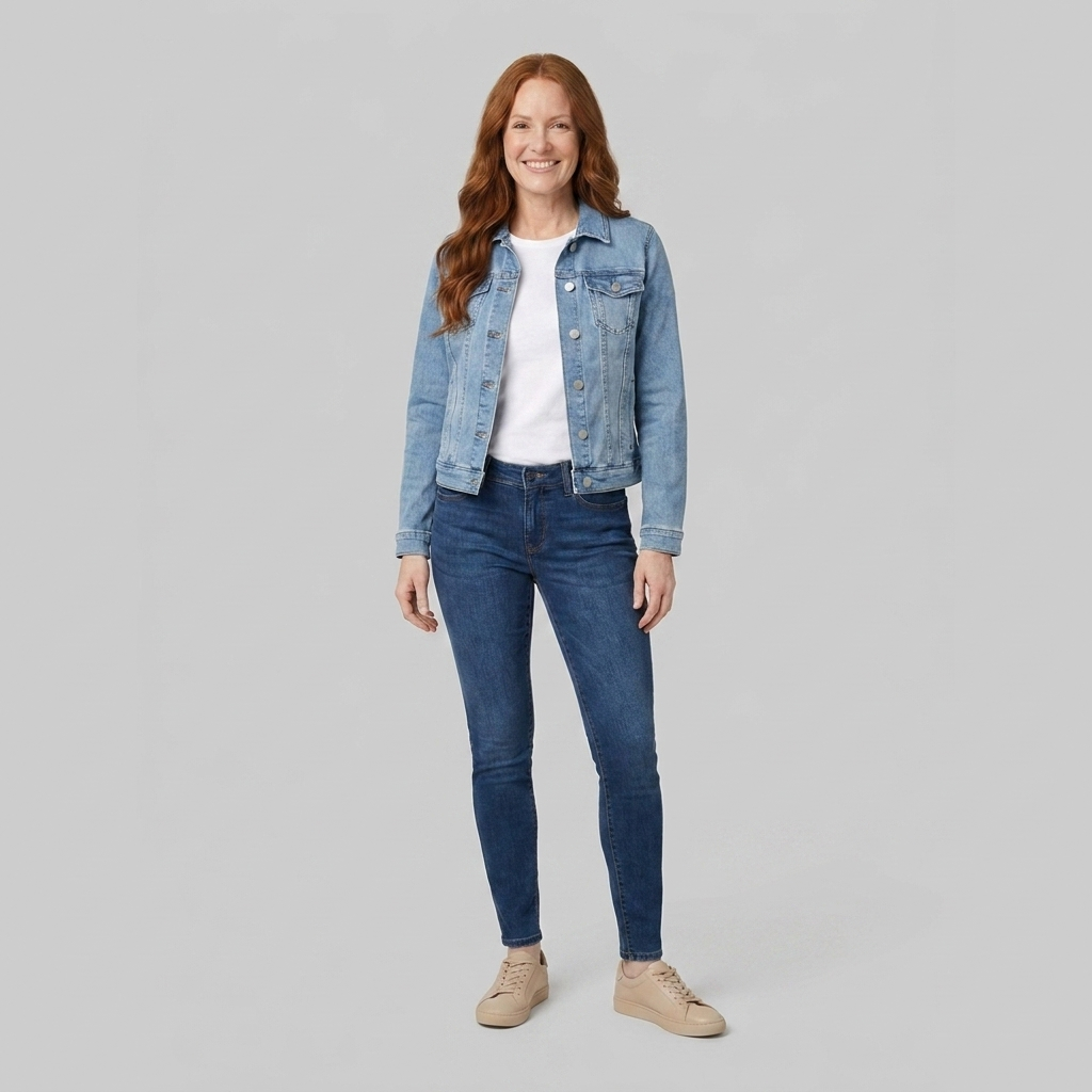Gina Denim Jacket | Slim Fit, Classic Design for Women