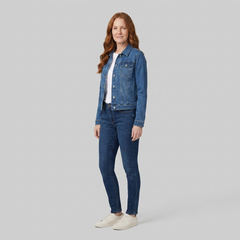 Gina Denim Jacket | Slim Fit, Classic Design for Women