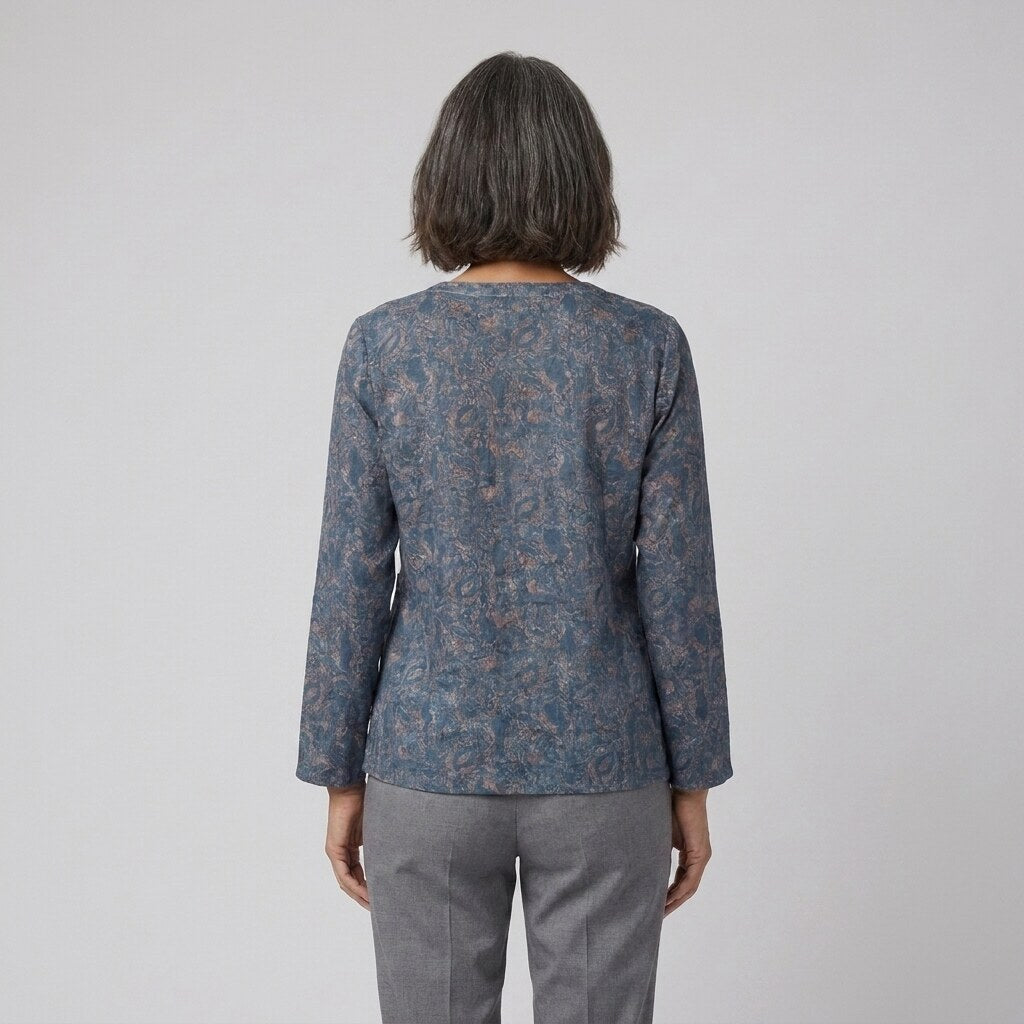 Kairo Crosswrap Blouse | Linen Blend, Asymmetrical Design for Women