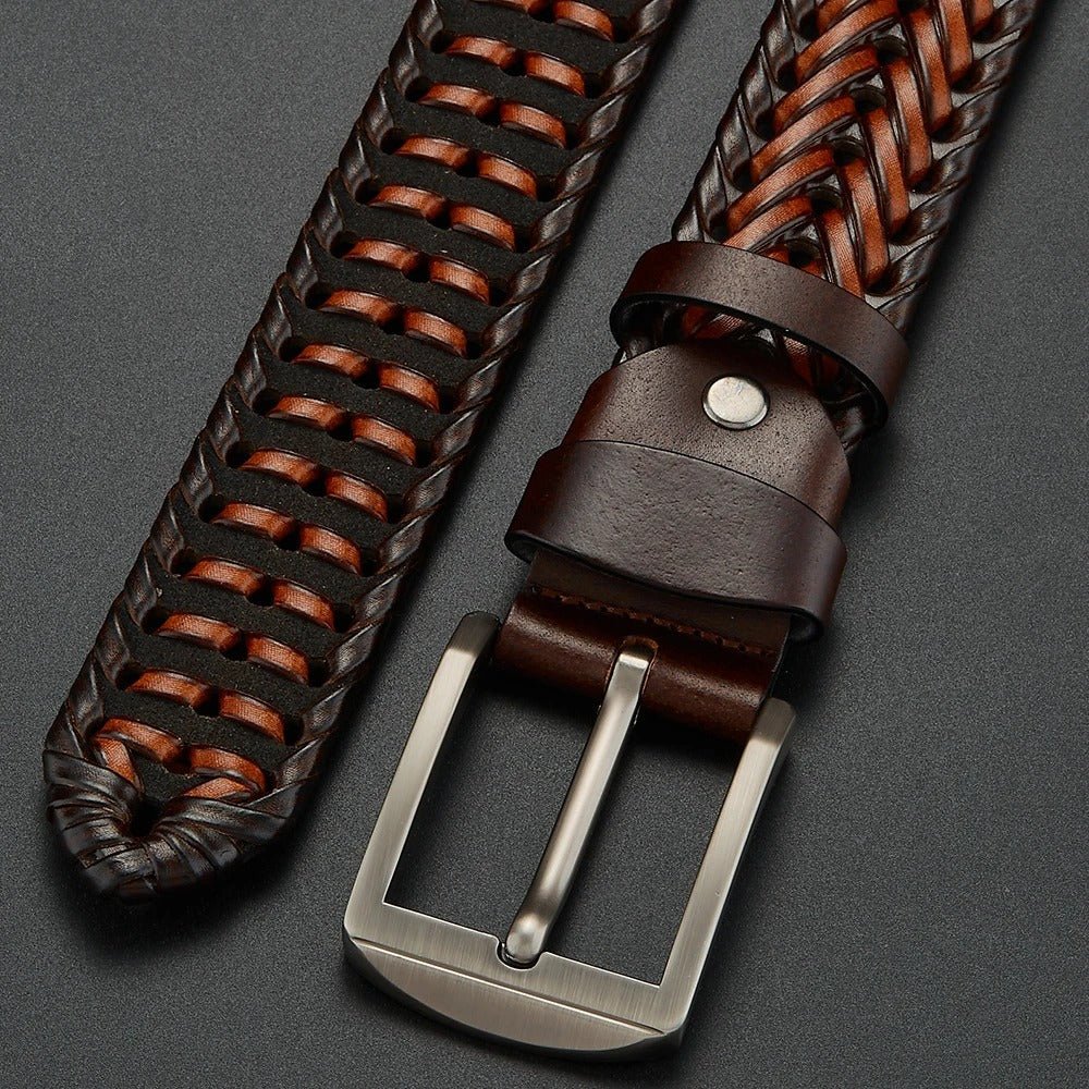 Braided Legacy Leather Blend Belt