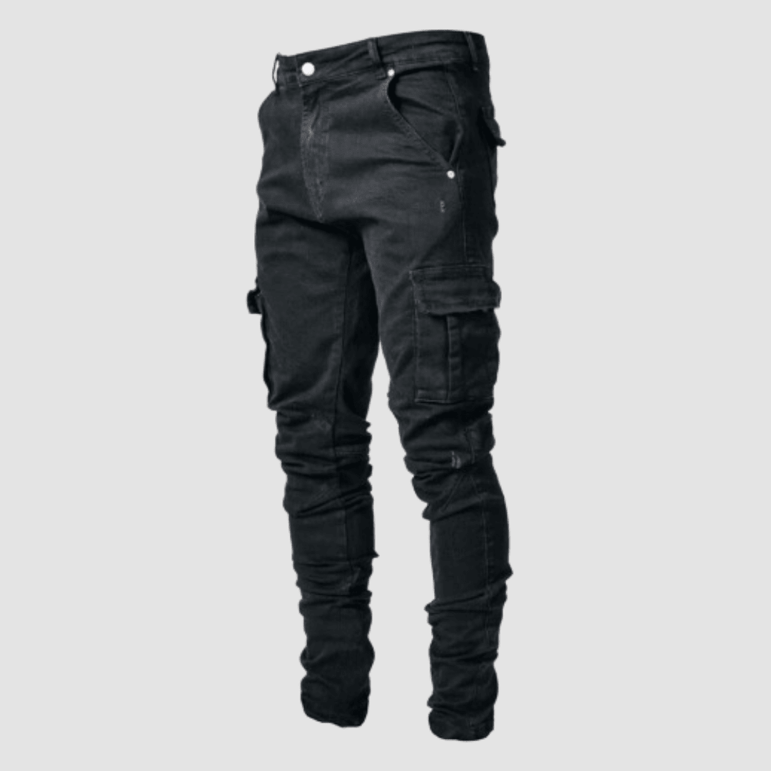 Cezar Cargo Jeans | Stretch Fabric, Classic Design