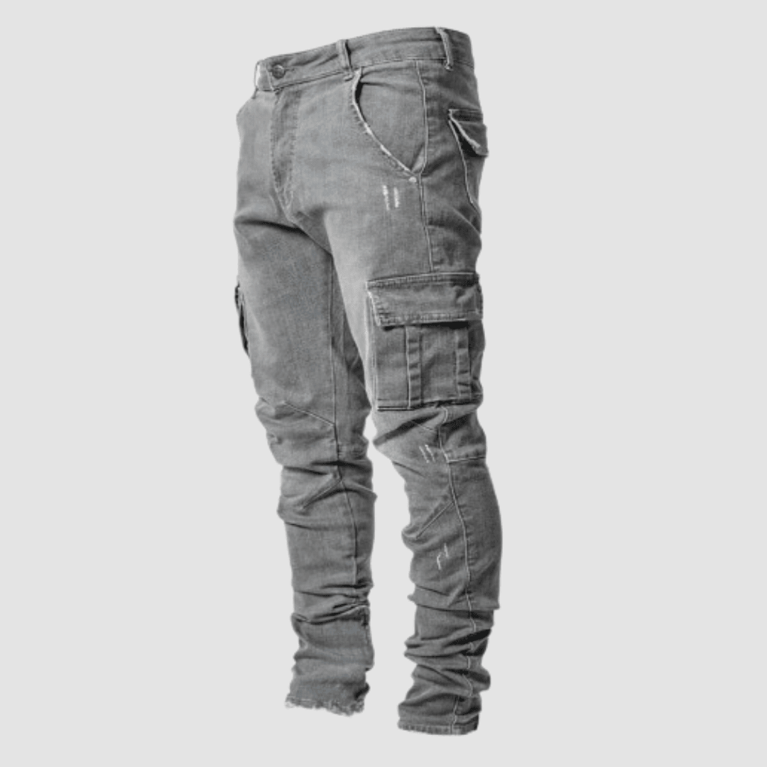 Cezar Cargo Jeans | Stretch Fabric, Classic Design