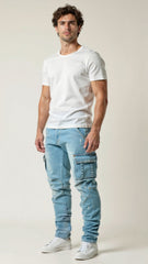 Cezar Cargo Jeans | Stretch Fabric, Classic Design