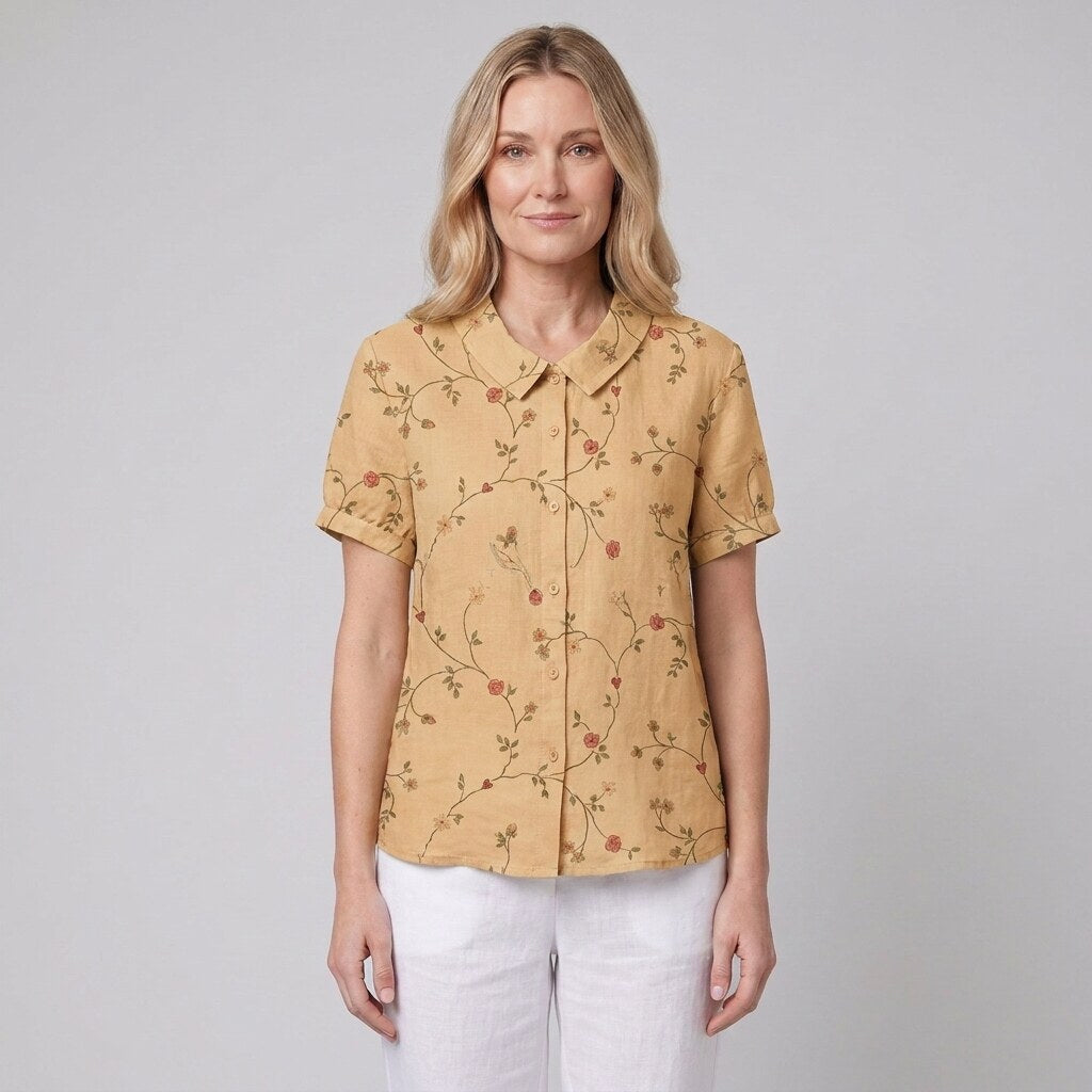 Nina Floral Shirt | Soft Breathable Fabric, Relaxed Fit