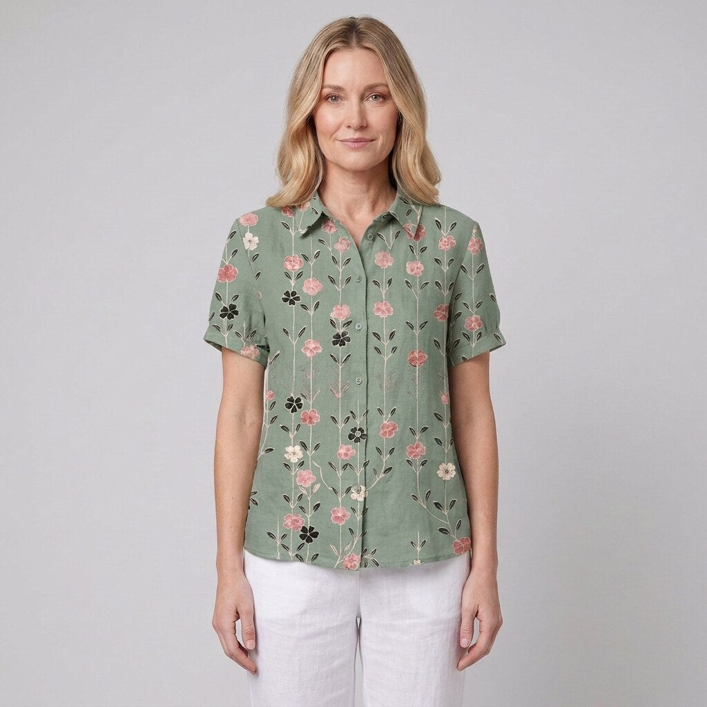 Nina Floral Shirt | Soft Breathable Fabric, Relaxed Fit