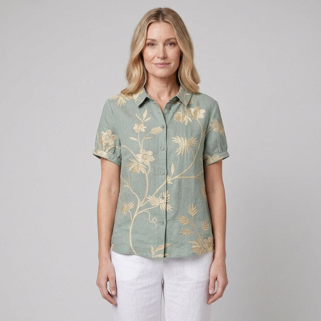 Nina Floral Shirt | Soft Breathable Fabric, Relaxed Fit