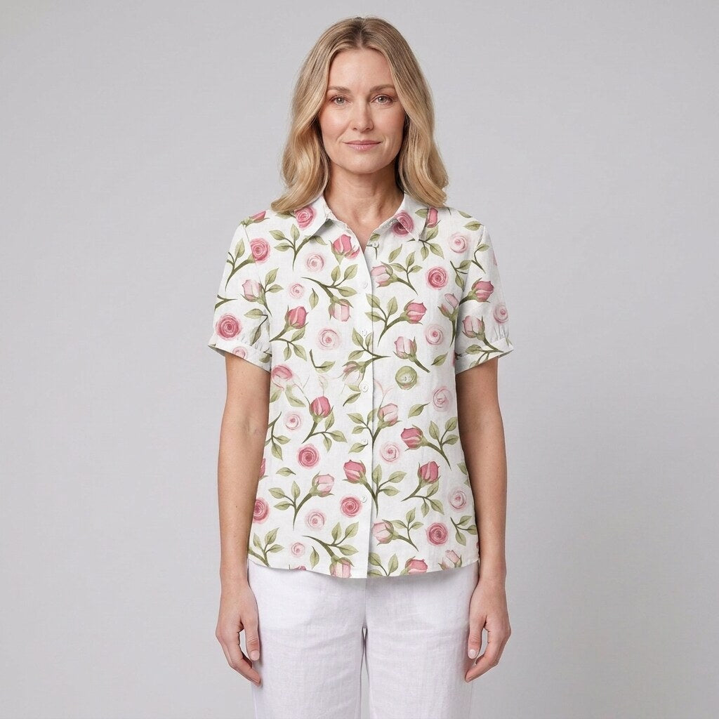 Nina Floral Shirt | Soft Breathable Fabric, Relaxed Fit
