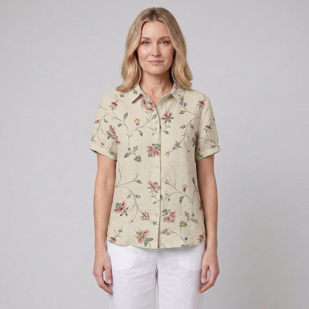 Nina Floral Shirt | Soft Breathable Fabric, Relaxed Fit