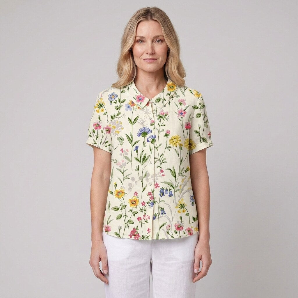 Nina Floral Shirt | Soft Breathable Fabric, Relaxed Fit