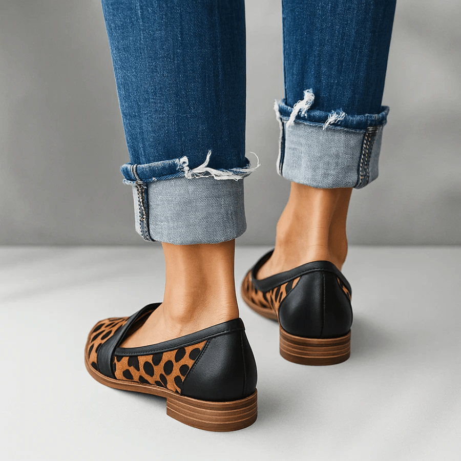 Rosa Loafers for Women | Elegant PU Leather, Orthopedic Comfort