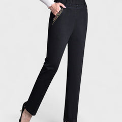 Maira | Women's jeans with side pockets and elastic waistband