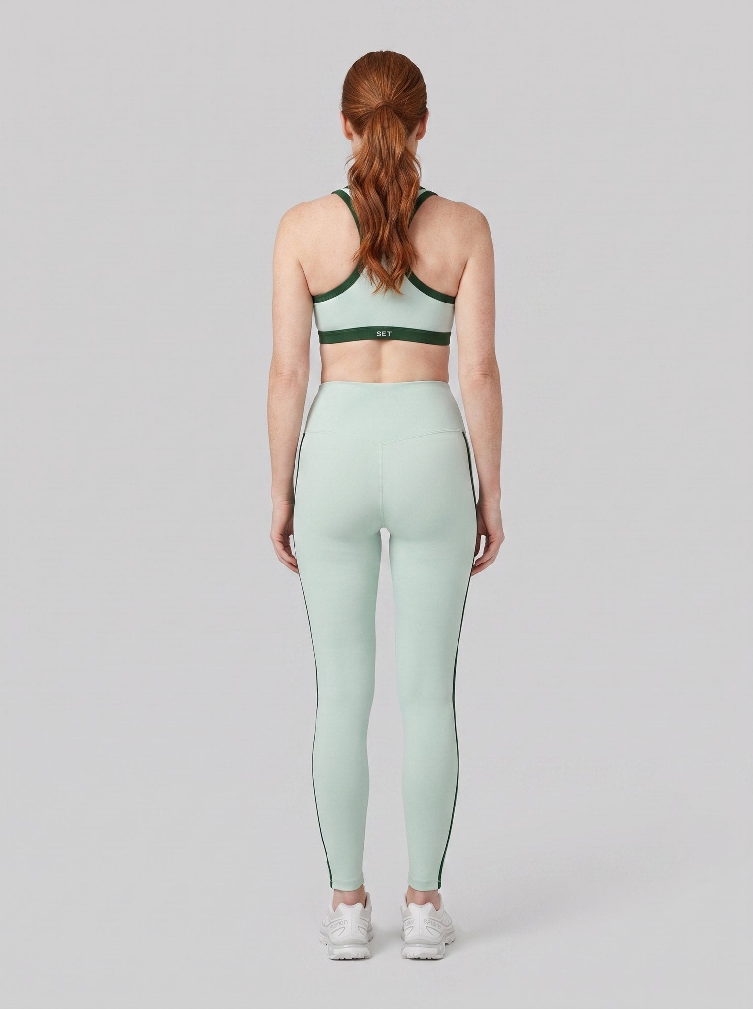 Aeraline Stripe Leggings for Women | Breathable, Medium Compression, High-Rise