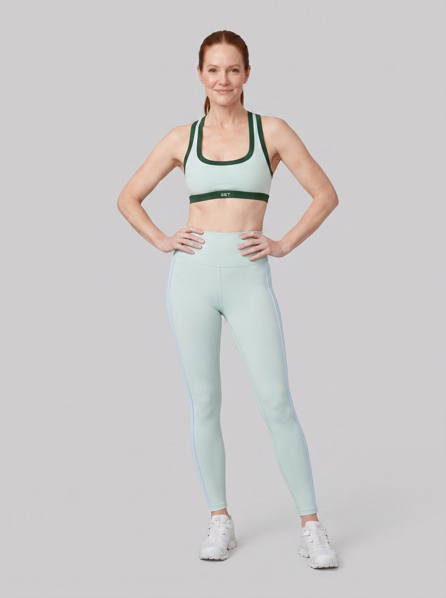 Aeraline Stripe Leggings for Women | Breathable, Medium Compression, High-Rise