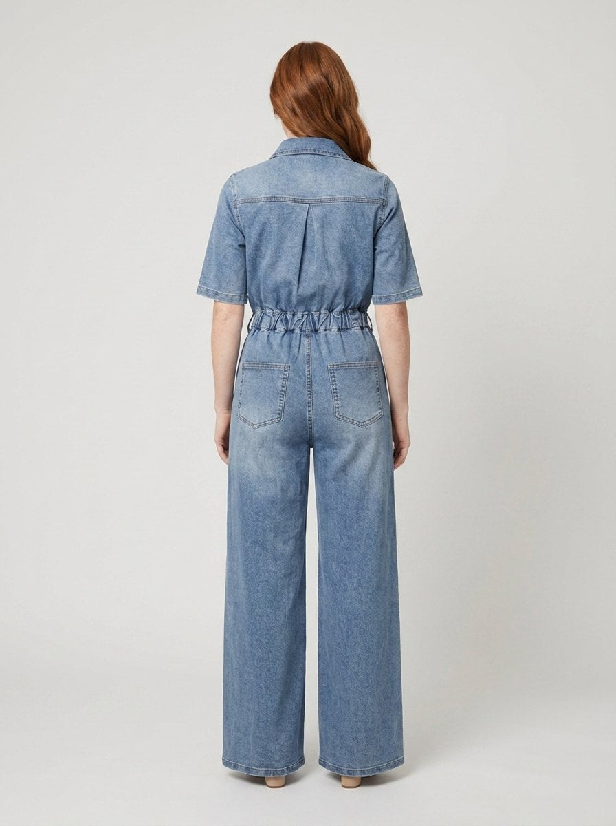 Aero Denim Jumpsuit | Cotton-Blend, Durable Design
