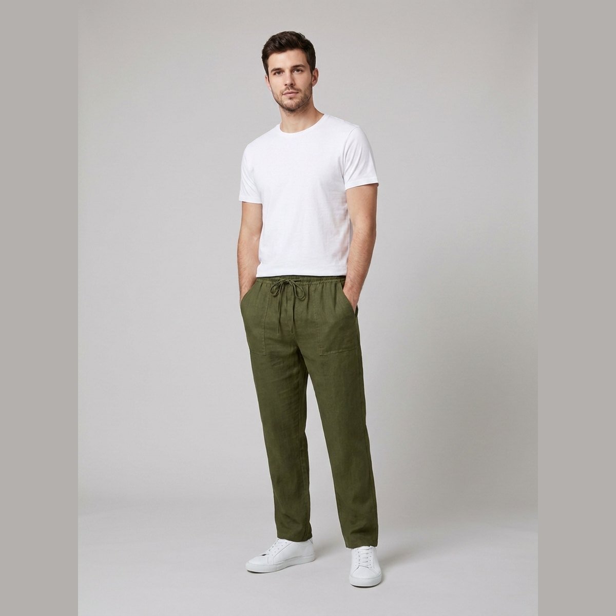 Aero | Men's Pants Lightweight Linen Blend, Relaxed Fit