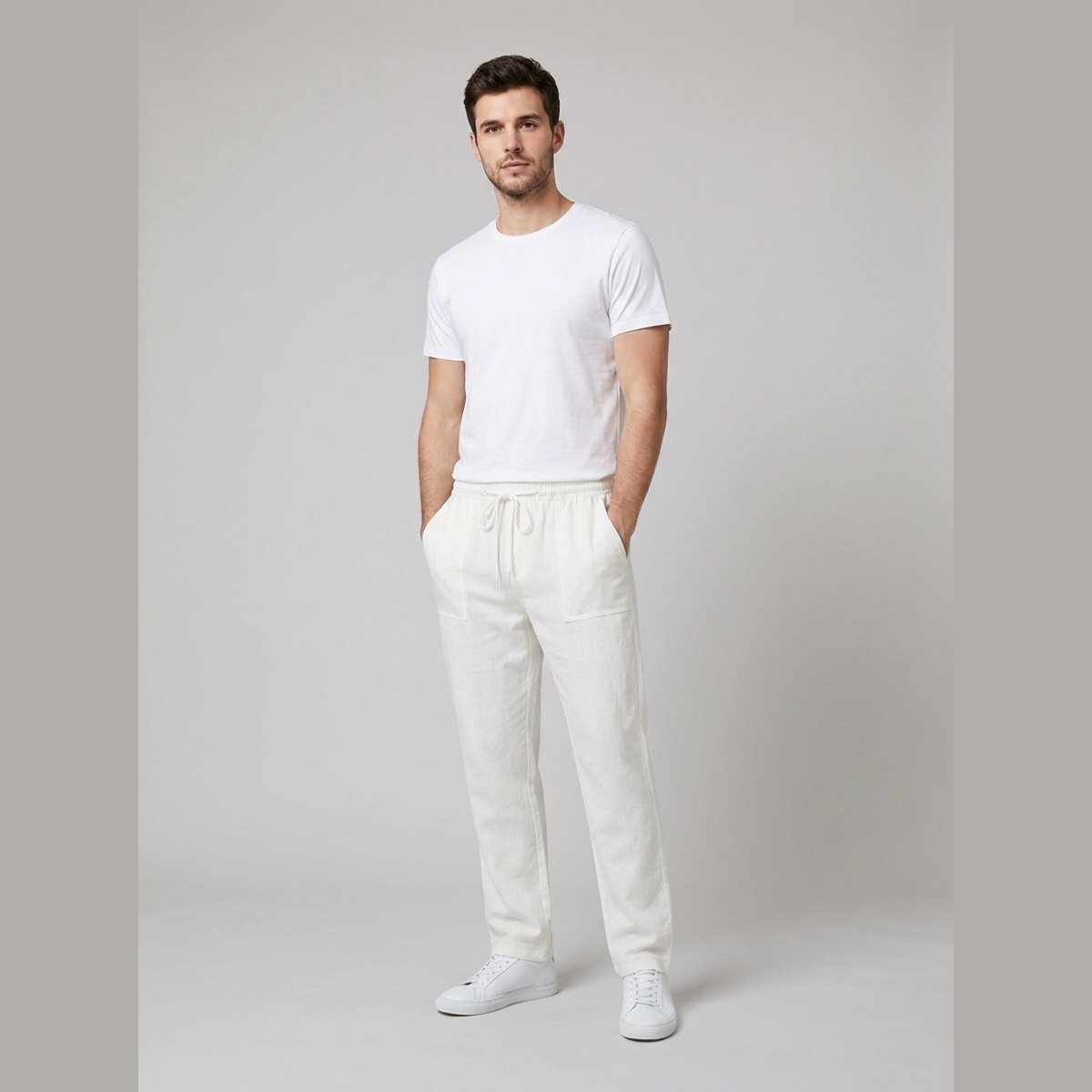 Aero | Men's Pants Lightweight Linen Blend, Relaxed Fit