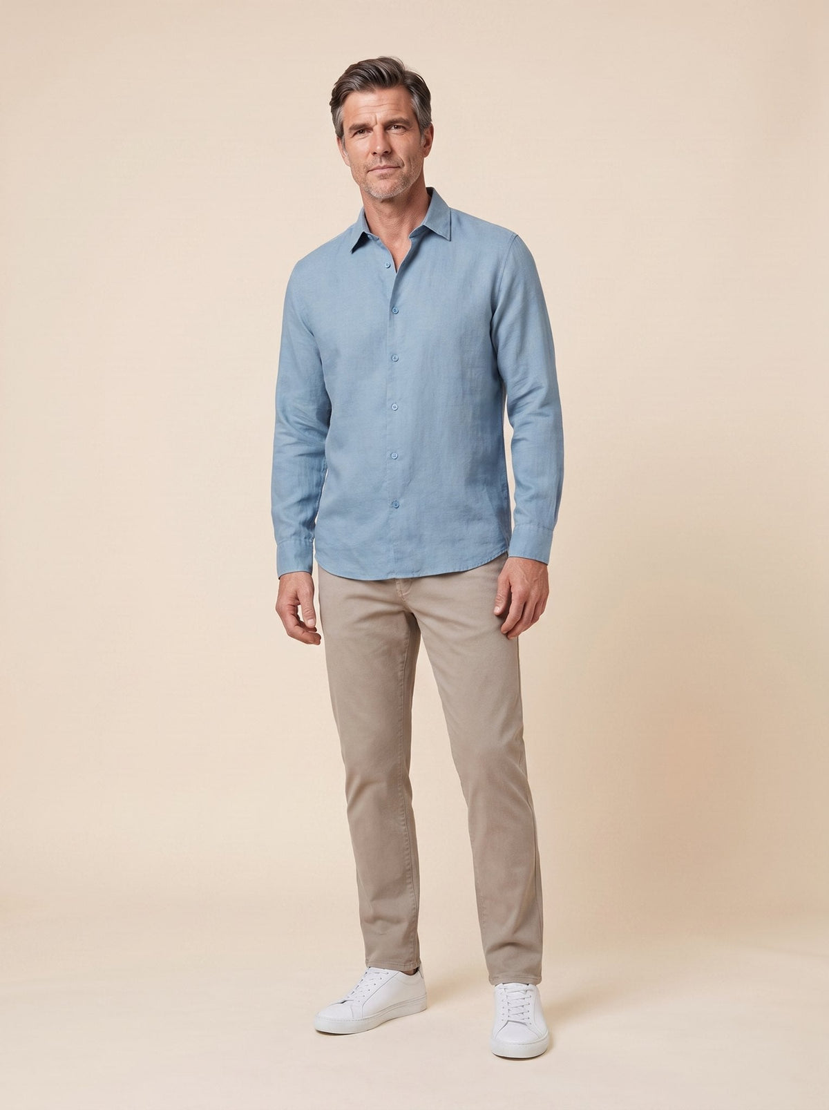 Aero Men's Shirt | Lightweight Linen-Lyocell Blend, Relaxed Fit