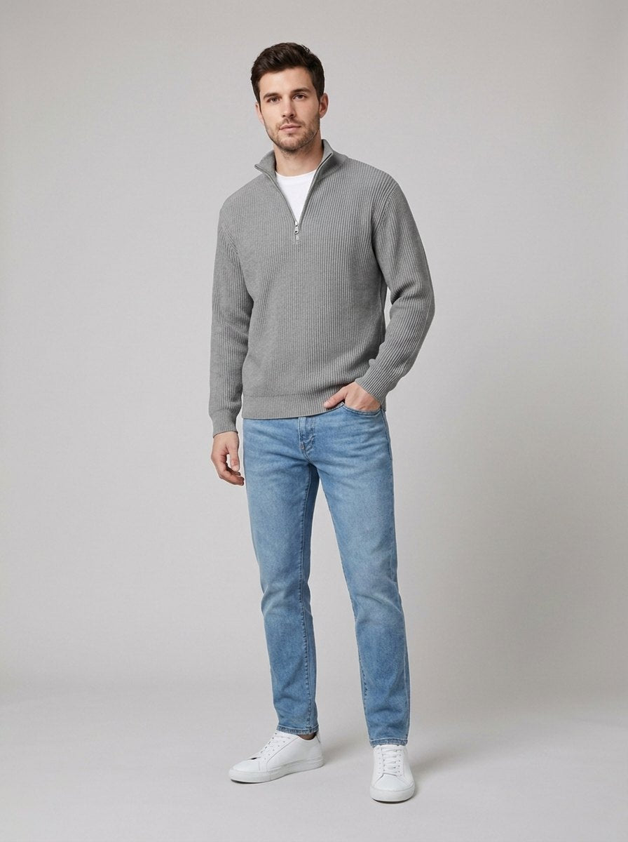 Aero Modern Pullover | High-Quality Knit, Half Zip Design, Men's Quarter Zip