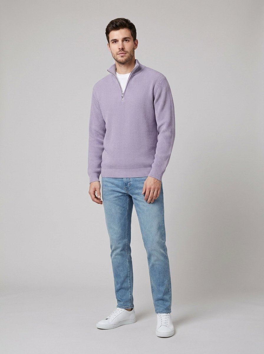 Aero Modern Pullover | High-Quality Knit, Half Zip Design, Men's Quarter Zip