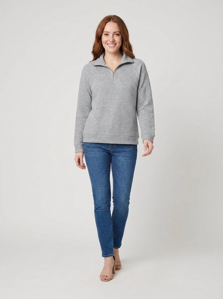 Alana Half-Zip Pullover | Soft Fabric, Flattering Fit
