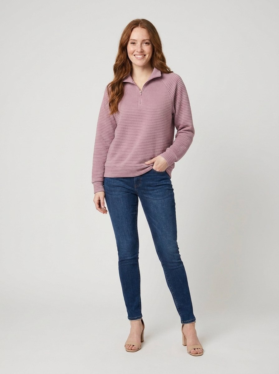 Alana Half-Zip Pullover | Soft Fabric, Flattering Fit