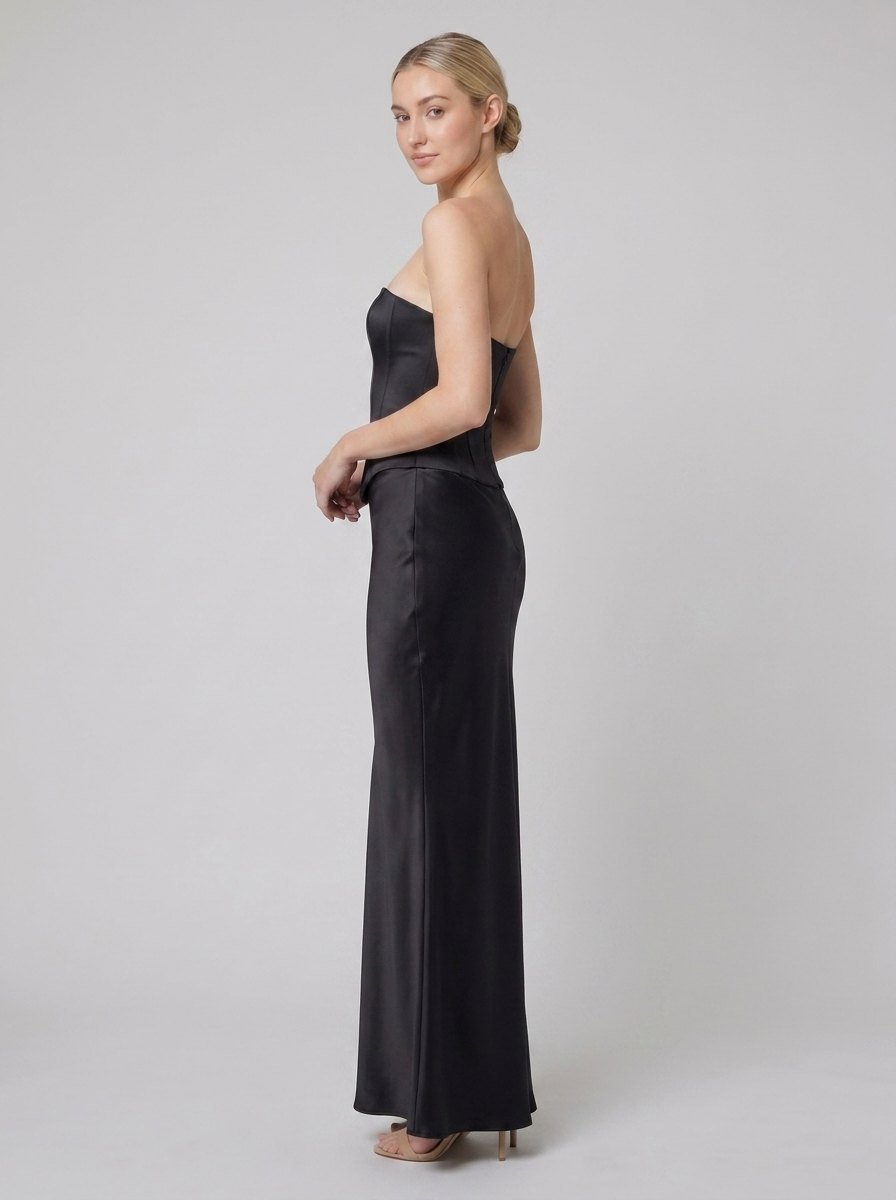 Alva | Maxi Skirt Bias-Cut Satin, Fully Lined Long Skirt for Women