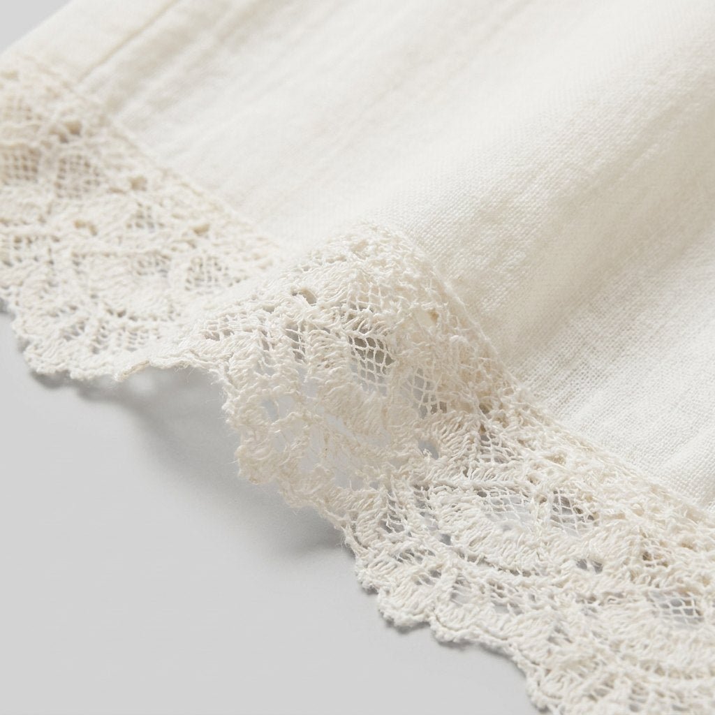 Alyssa Women's Set | Lightweight Cotton Loungewear, Vintage-Inspired Lace