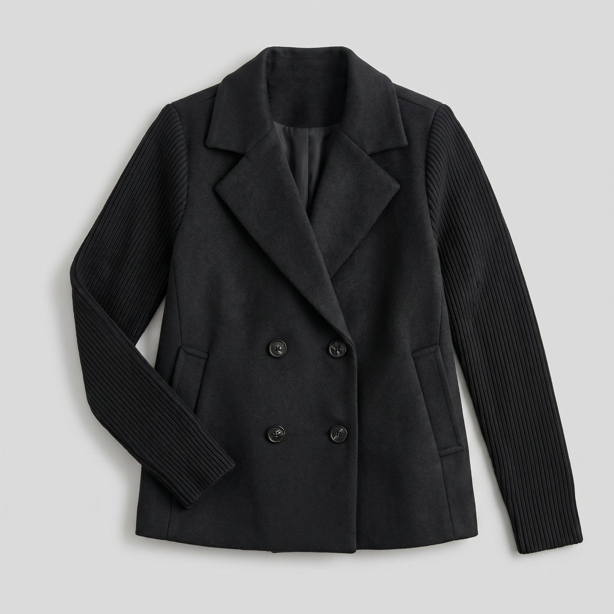 Amora | Elegant Knit-Sleeve Blazer