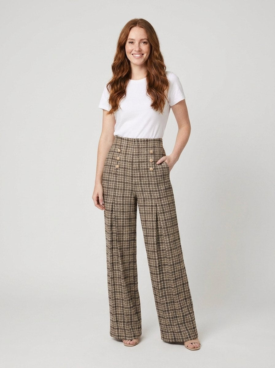 Anne | Plaid Pants