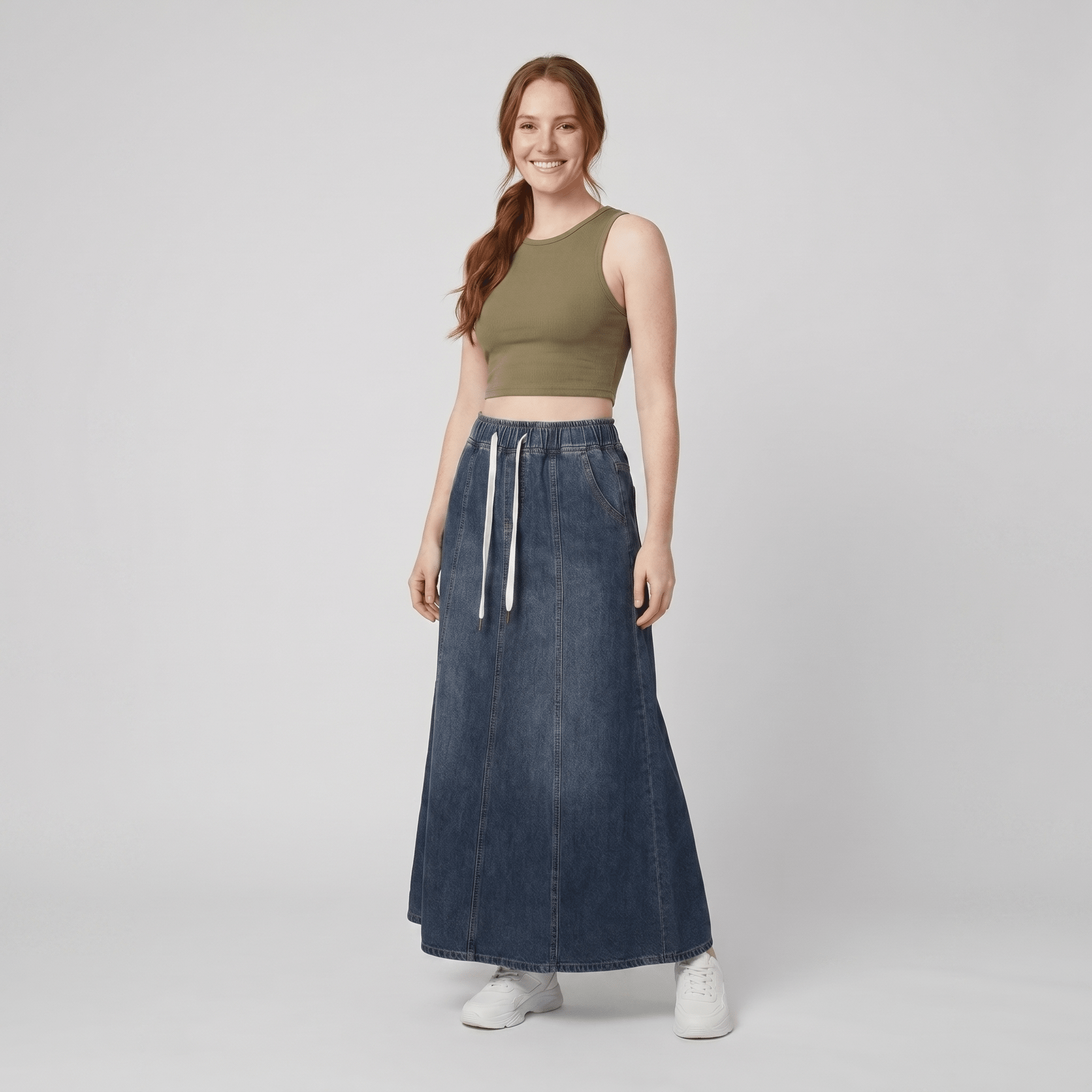 Arielle A-Line Denim Skirt