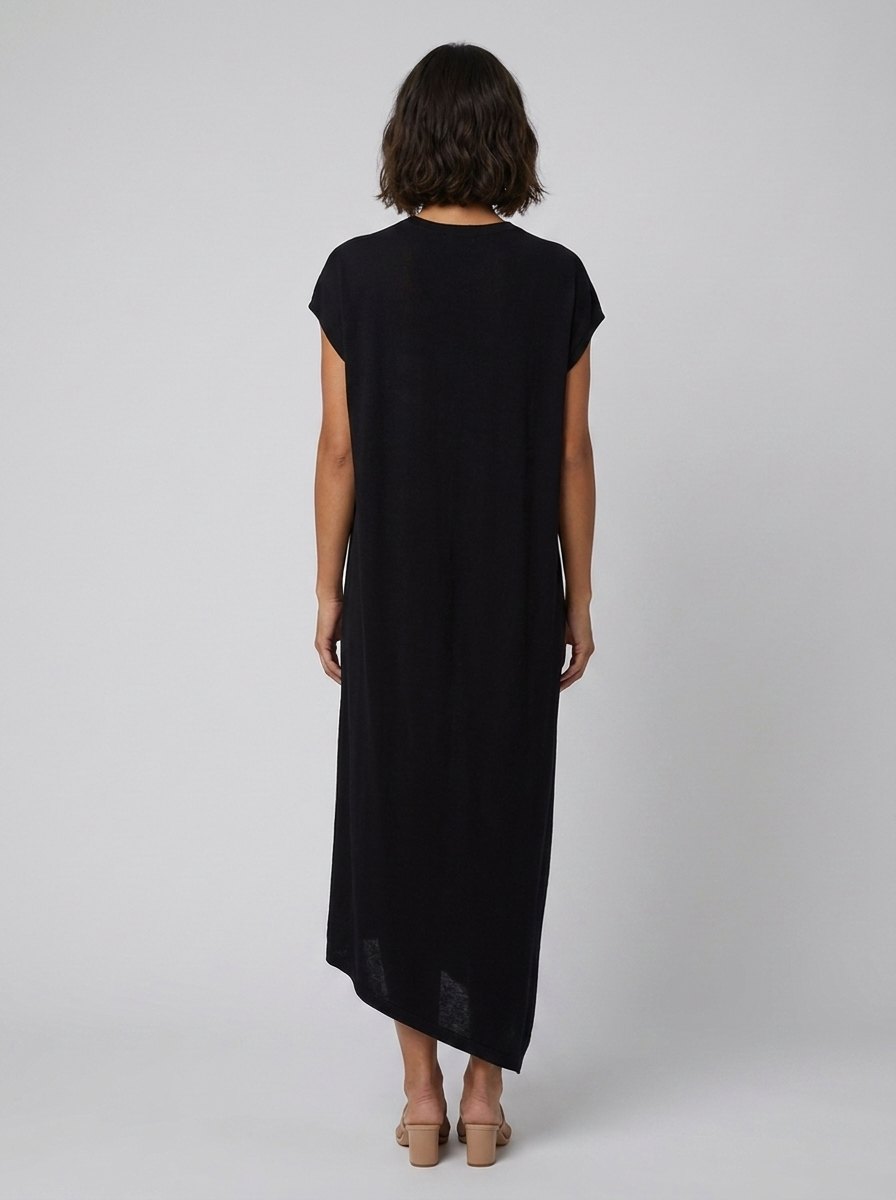 Asera Women's Top | Fine Weight Knit, Asymmetric Draped Silhouette