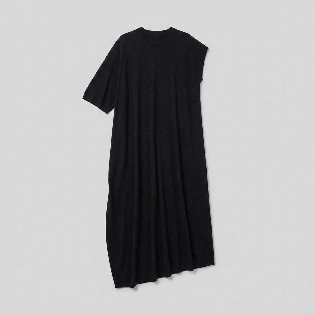 Asera Women's Top | Fine Weight Knit, Asymmetric Draped Silhouette