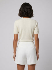 Astra | Zipper Shorts Asymmetrical Design, Relaxed Fit