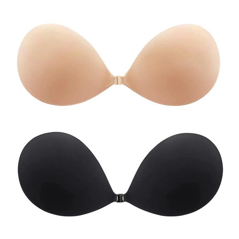 Aura Strapless Bra | Deep V Design, Reusable, Nylon-Spandex Blend