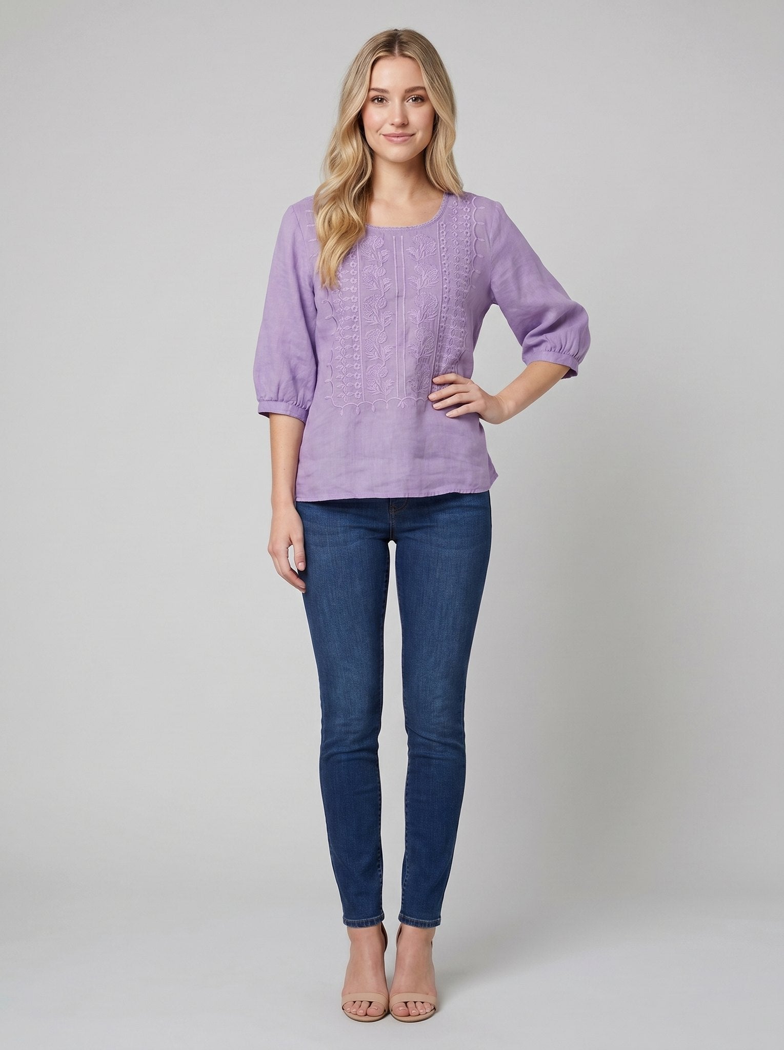 Aurora | Embroidered Relaxed Blouse