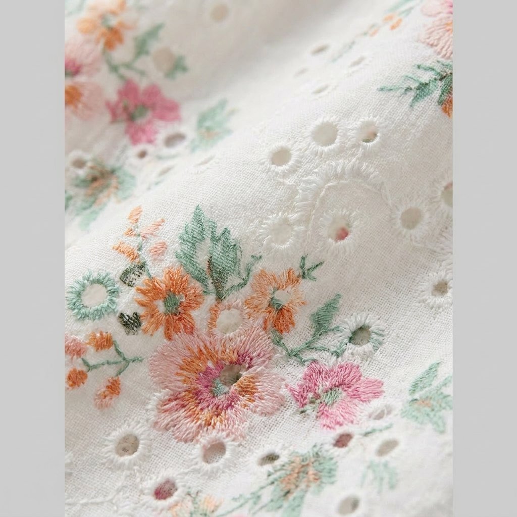 Ava | Maxi Dress Eyelet Floral, Cotton Summer Dress