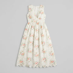 Ava | Maxi Dress Eyelet Floral, Cotton Summer Dress