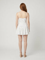 Ava | Mini Dress Lightweight Floral Print, Adjustable Straps