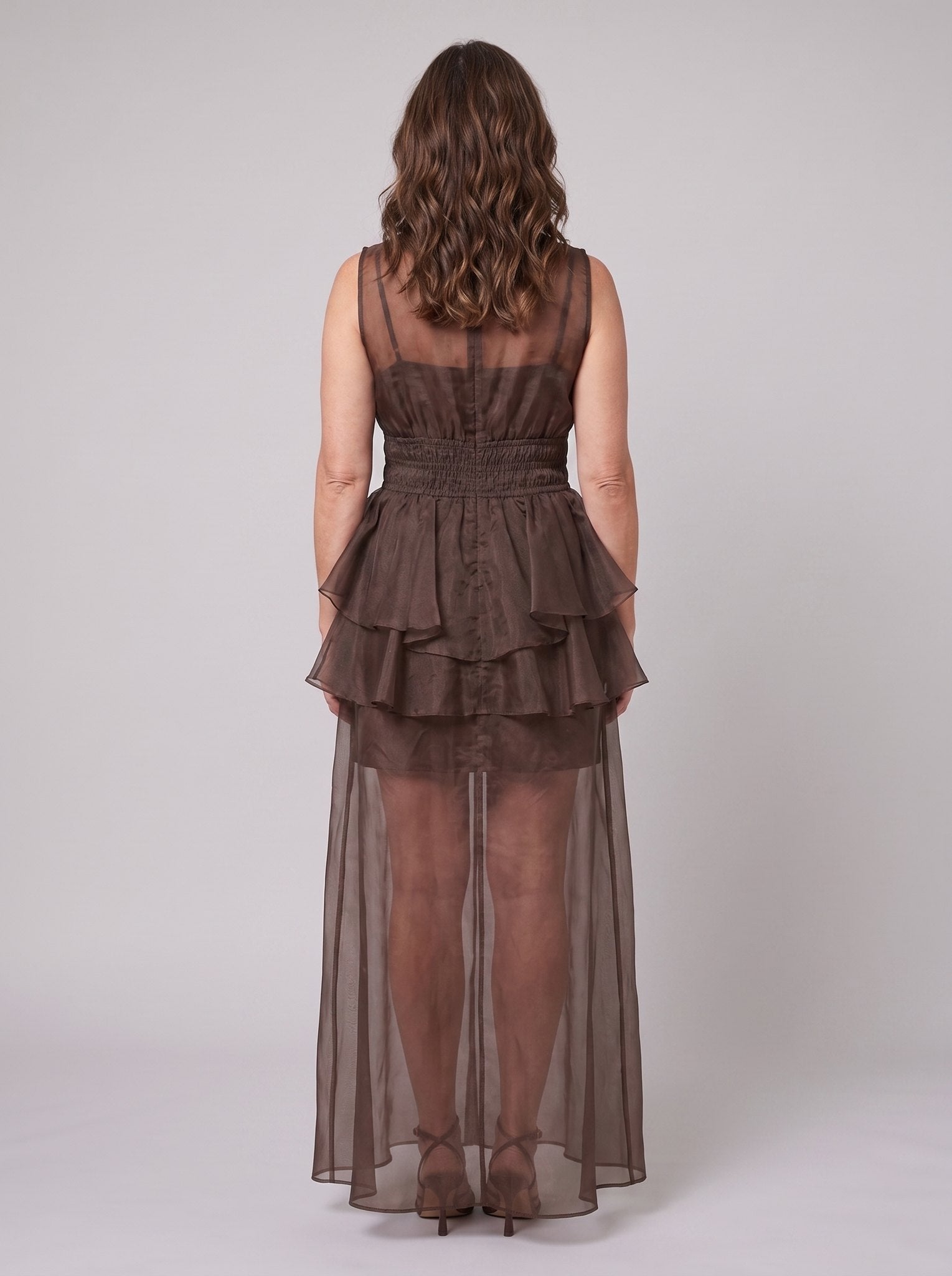 Aveline Maxi Dress | One Shoulder, Ruffled Tiered Long Dress for Women