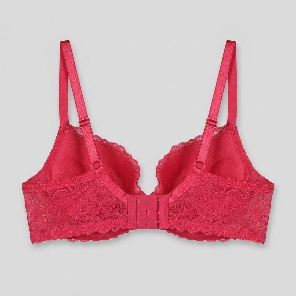 Azelie Push-Up Bra | Padded, Lace Trim, Adjustable Straps