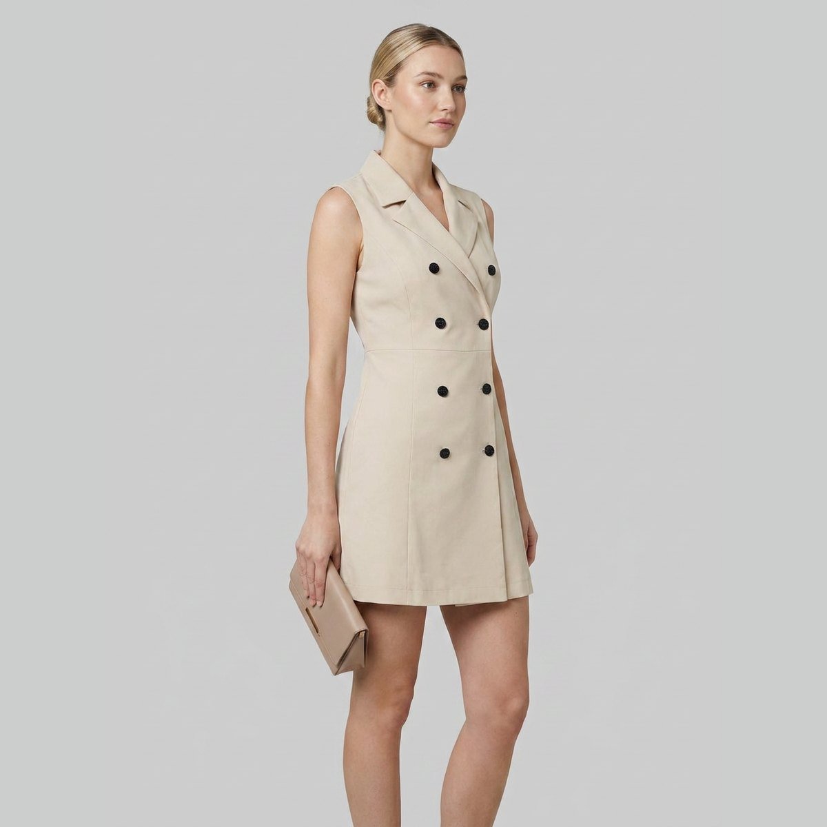Bella | Blazer Dress Double-Breasted, Premium Crepe Blend