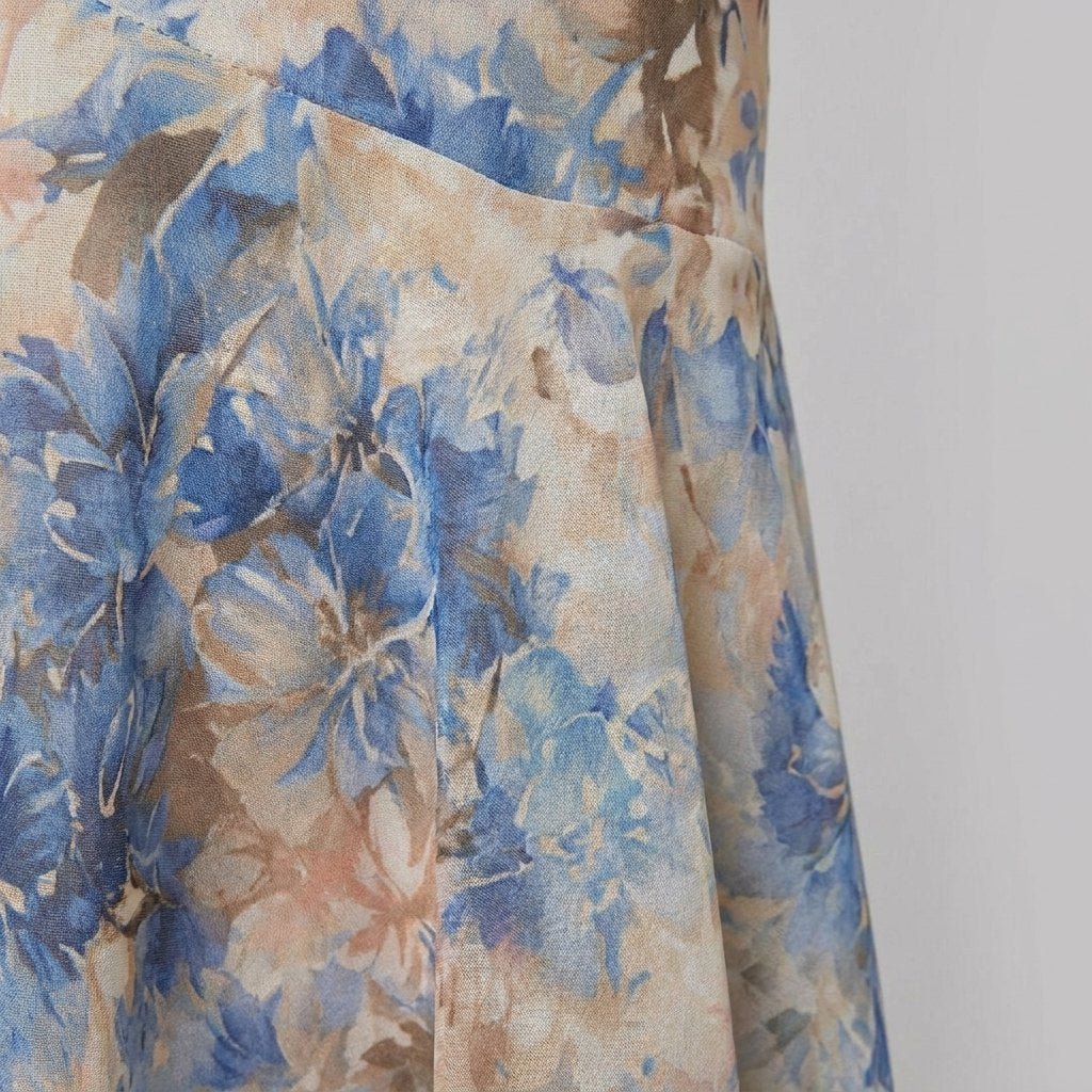 Bella | Floral Maxi Dress Mermaid Silhouette, Summer Wedding Guest Dress