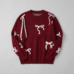 Bow | Jacquard Pullover Sweater