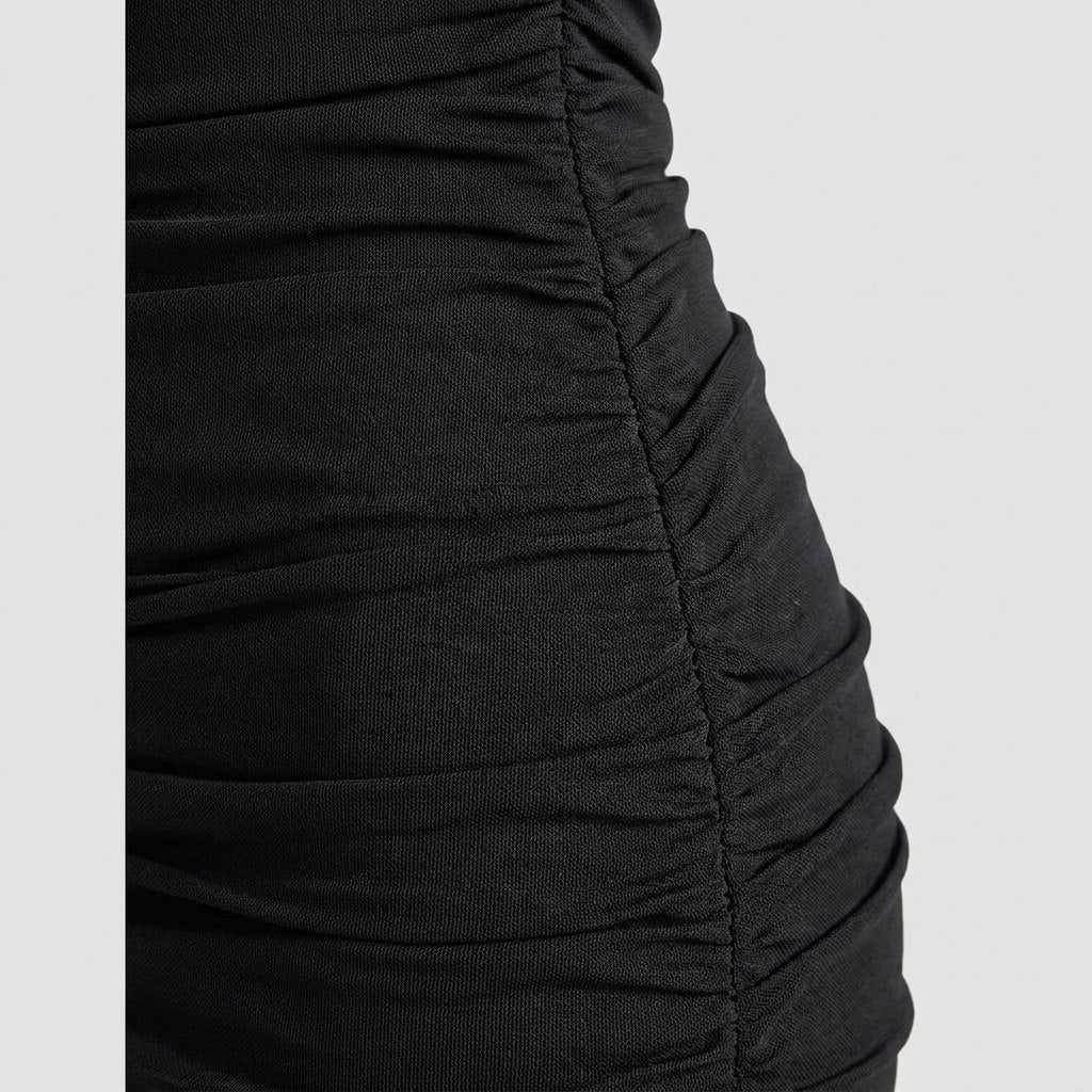 Bree Women's Dress | Black One-Shoulder Bodycon Mini Cocktail Dress