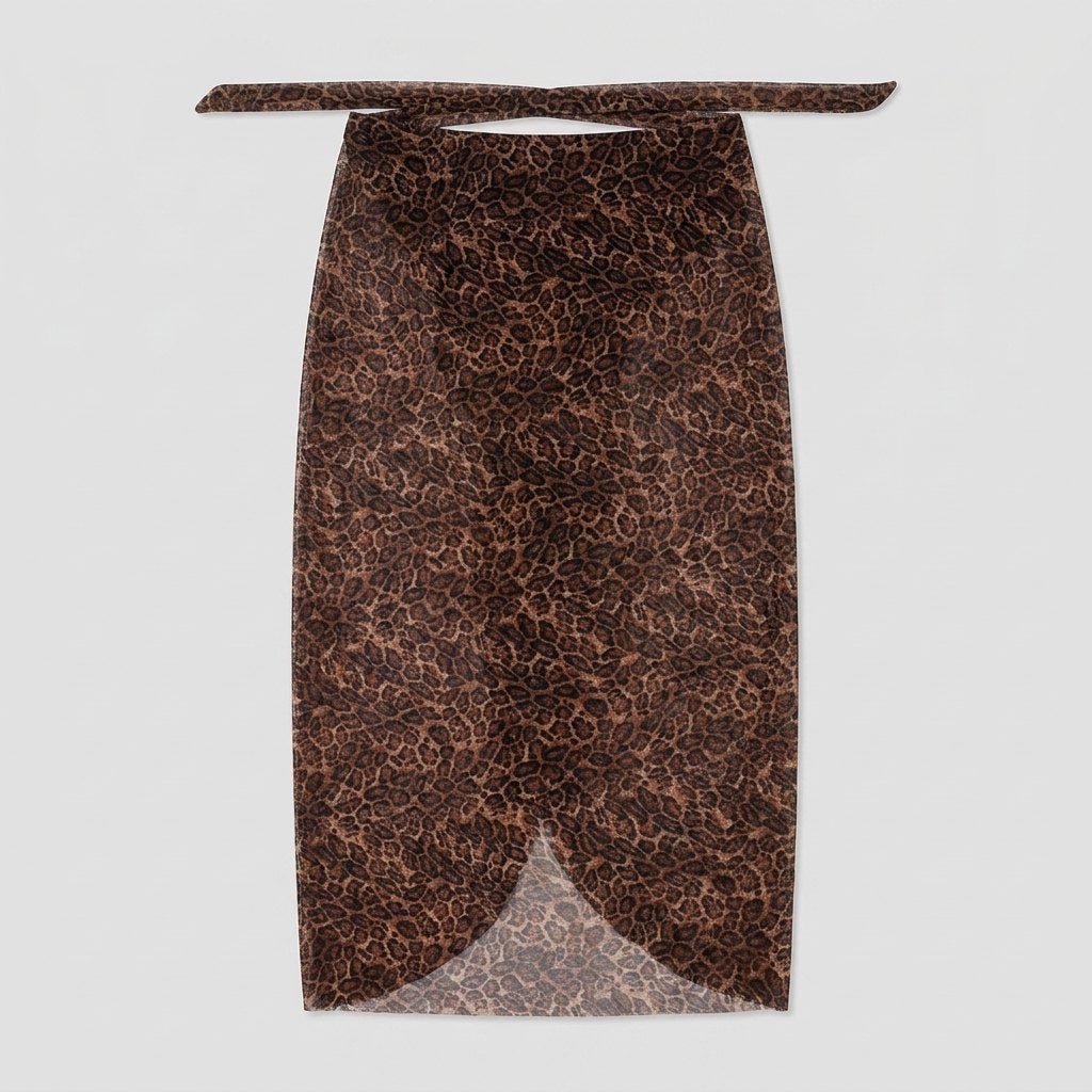 Breeze Mesh Sarong | Lightweight Leopard Print Cover Up for Women